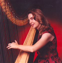 Closeup of Leah in red